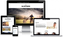 BlogTheme - Responsive Bootstrap HTML Template Screenshot 1