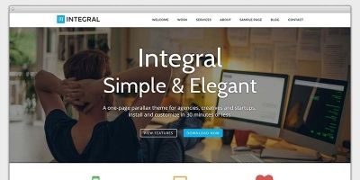 Integral - Responsive Parallax WordPress Theme