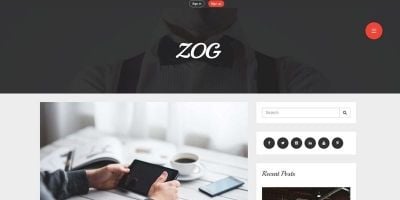 ZOG - Responsive Blog HTML Template