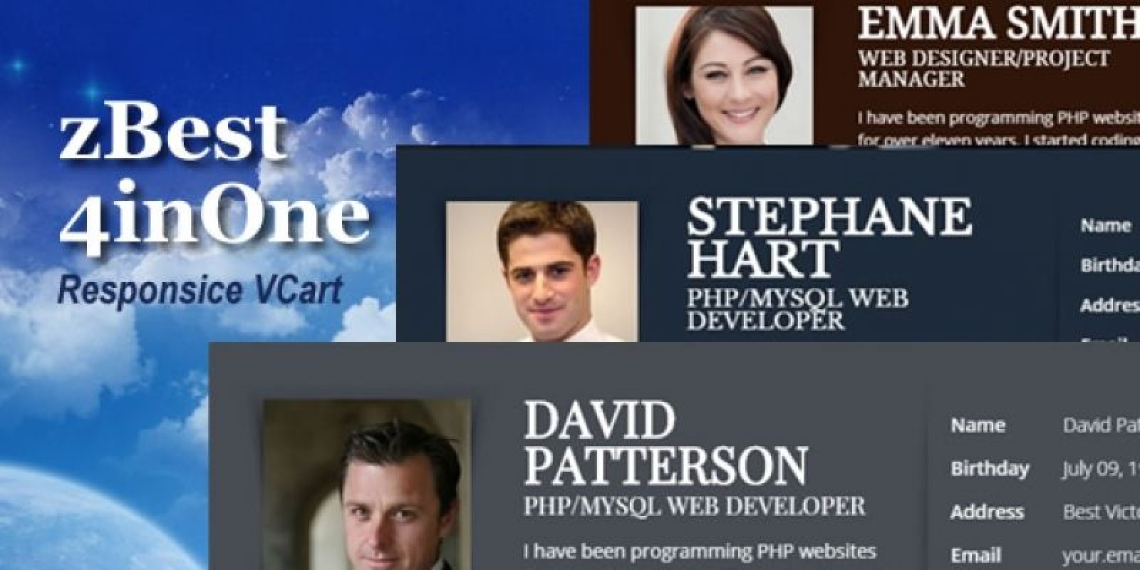 Zbest - Portfolio Vcard HTML Template