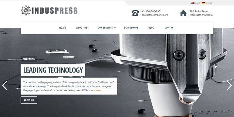 IndusPress - Business WordPress Theme