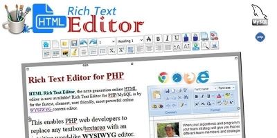 HTML WYSIWYG Rich Text Editor -  PHP Script
