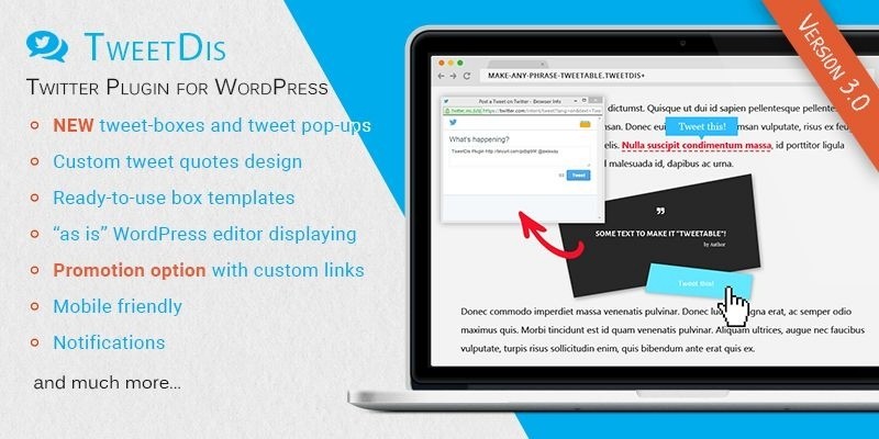 TweetDis - WordPress Twitter Plugin