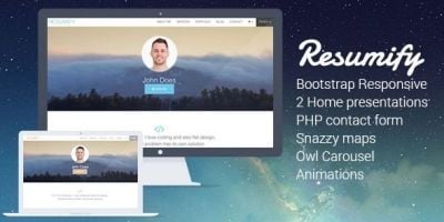 Resumify - Responsive Resume HTML Template