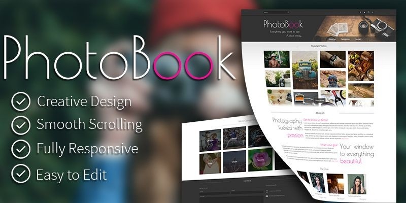 PhotoBook - Photography HTML Template