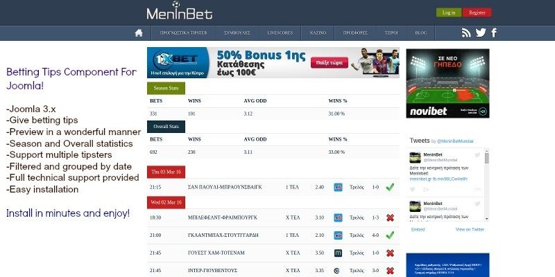 Betting Tips - Joomla Extension