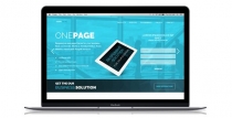 Azure - One Page Marketing  HTML Template Screenshot 1