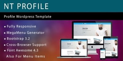 NT Profile – CV Resume Wordpress Theme