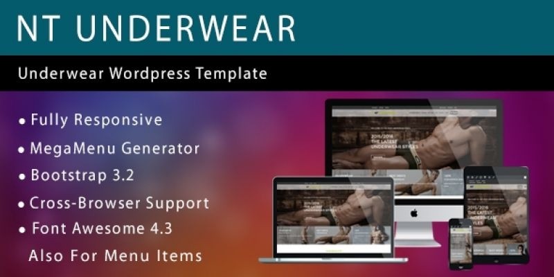 NT Underwear – Fashion WordPress Theme