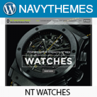 NT Watches - Watches Shop WordPress Theme
