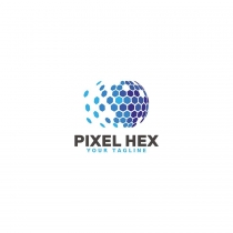 Pixel Hex - Logo Template Screenshot 1