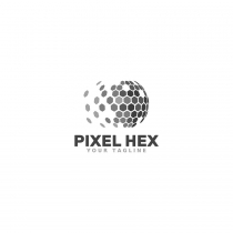 Pixel Hex - Logo Template Screenshot 2