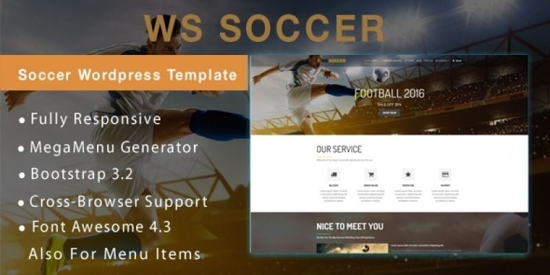 WS Soccer –  WooCommerce Wordpress Theme