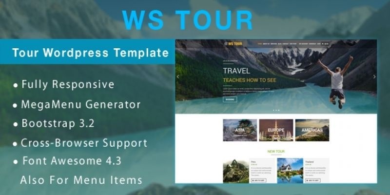 WS Tour – Travel  WooCommerce Wordpress Theme