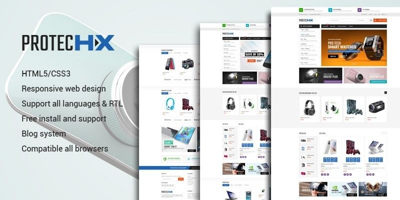 Proteus HX - Tech Store PrestaShop Theme