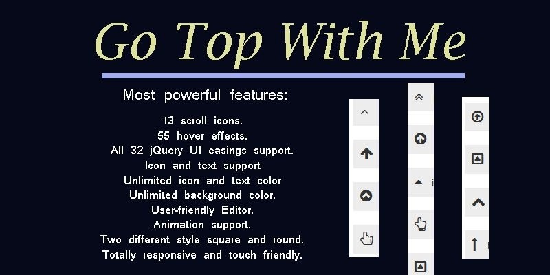 Go Top With Me - Scroll To Top WordPress Plugin