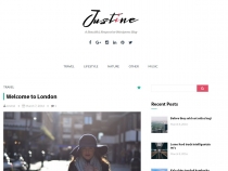 Justine - Responsive WordPress Blog Theme Screenshot 1