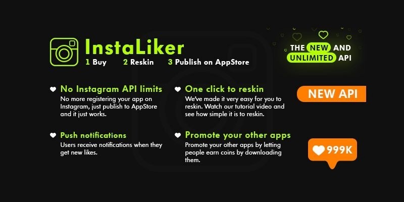 Instagram Liker  - iOS App Source Code PHP Backend