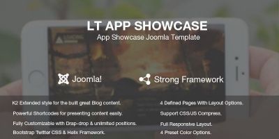 LT App Showcase – Joomla Template