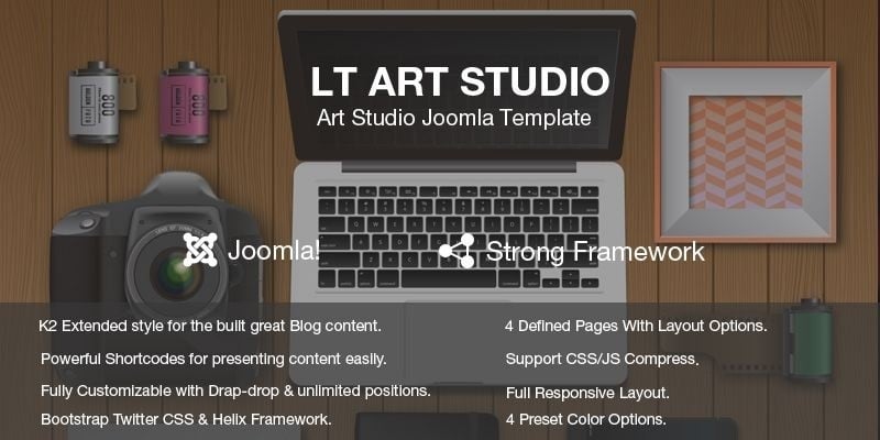 LT Art Studio – Creative Joomla Template