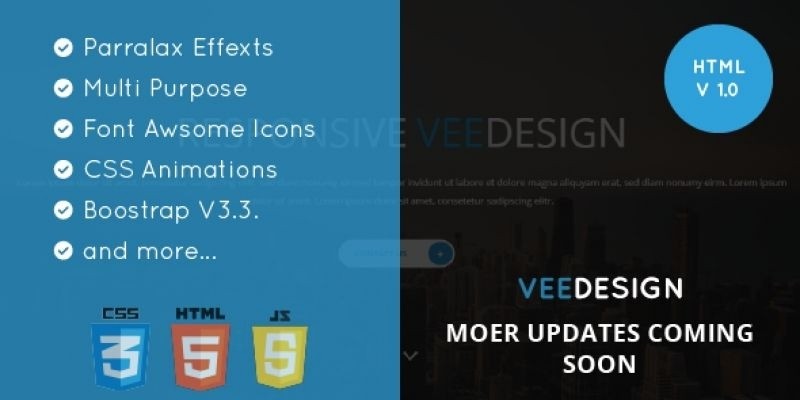 Veedesign - Multi-Purpose One Page HTML Template