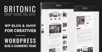 Britonic WordPress Blog Theme Screenshot 1