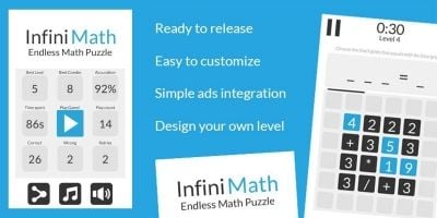 InfiniMATH - Math Puzzle Game Unity Template