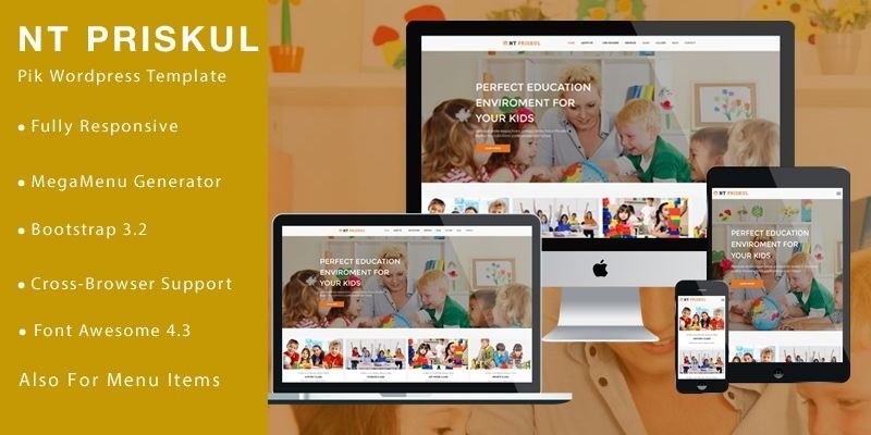 NT Priskul – Education WordPress Theme