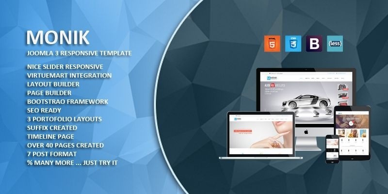 Monik - Responsive Multi-purpose Joomla Template