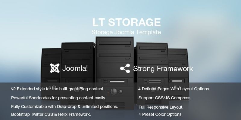 LT Storage – Server Hosting Joomla Template