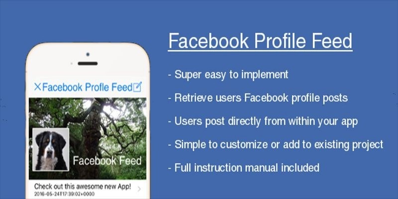 Facebook Profile Feed - iOS Template