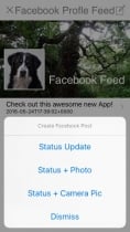 Facebook Profile Feed - iOS Template Screenshot 2