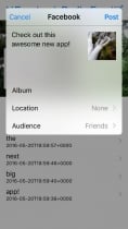 Facebook Profile Feed - iOS Template Screenshot 3