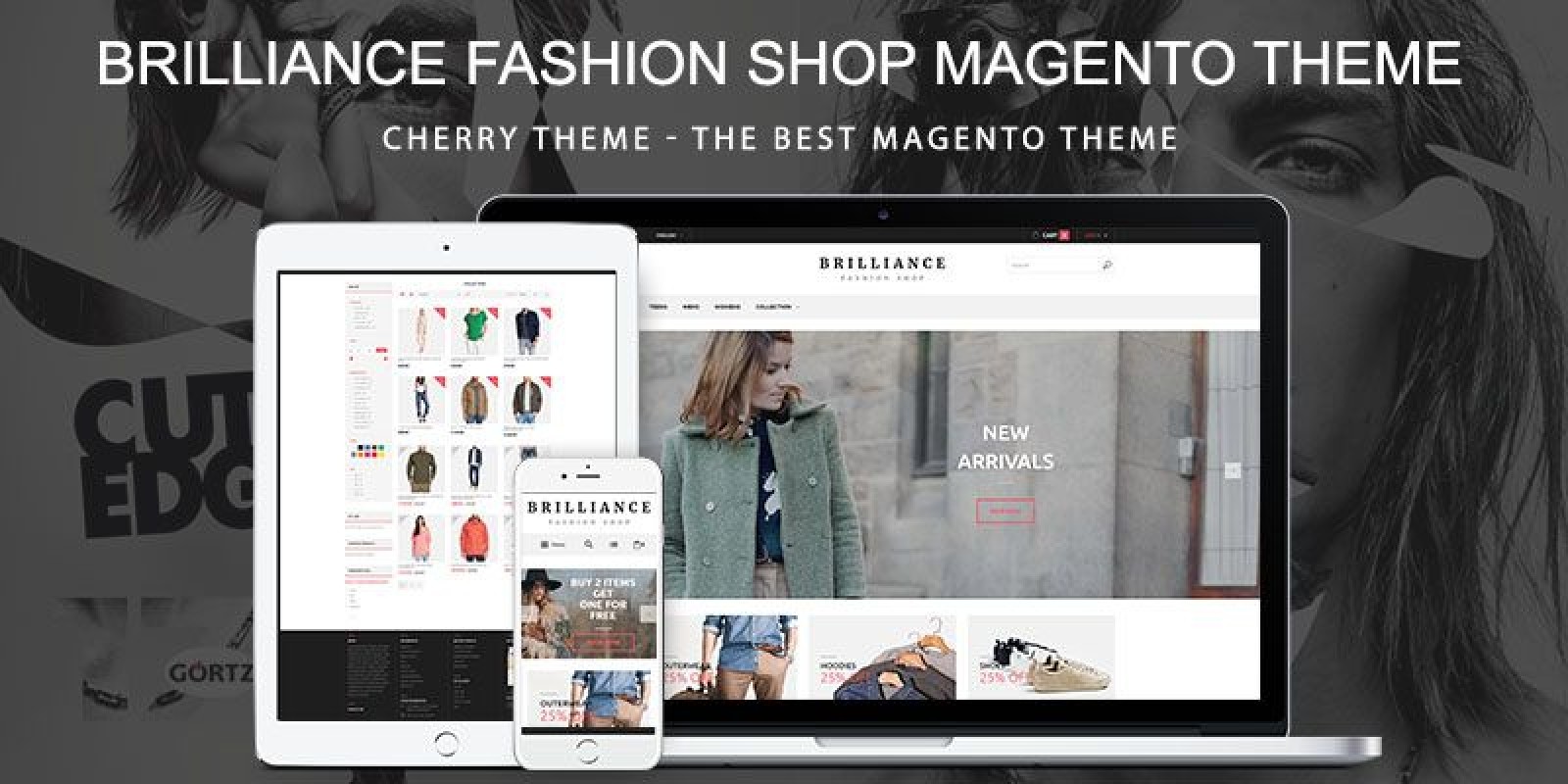 Brilliance Fashion Shop Responsive Magento Theme Brilliance Fashion Shop Magento Theme
