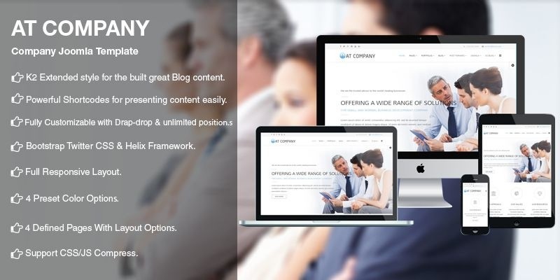 AT Company - Business Joomla Template