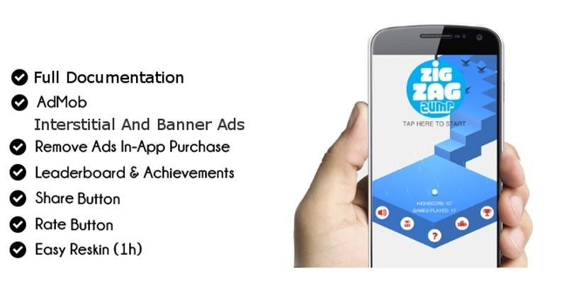 ZigZag Zump - Unity Game Source Code