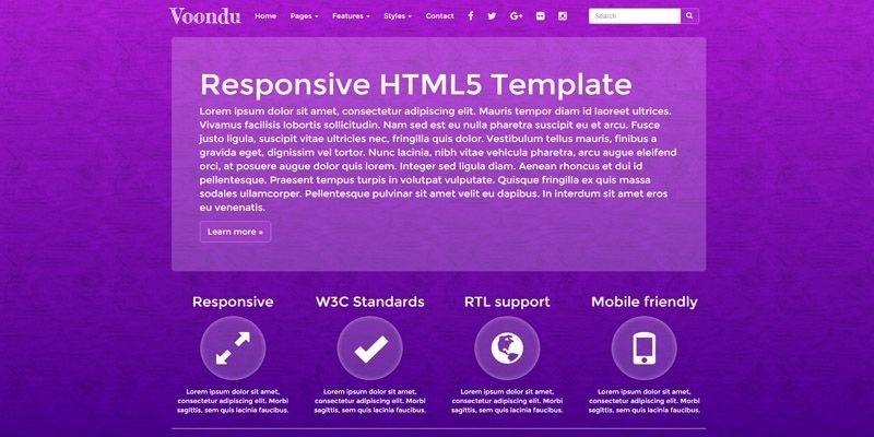 Voondu - Responsive  HTML Template