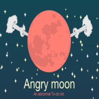 Angry Moon - To do list App Template