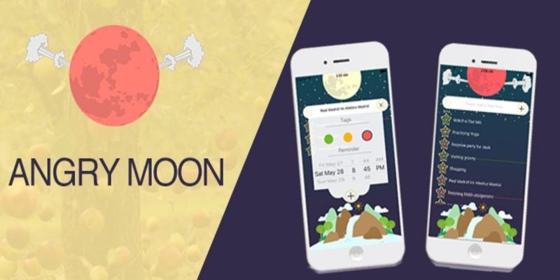 Angry Moon - To do list App Template