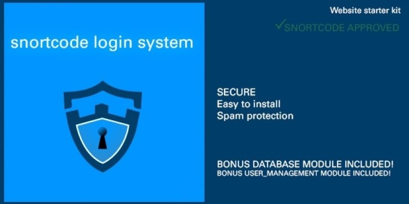 Snortcode Login System PHP Script