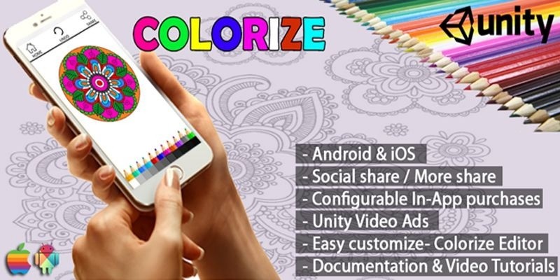 Colorize Coloring App – Unity Source Code