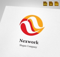 Nexwork Letter N - Logo Template Screenshot 1