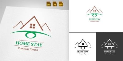 Home Stay - Logo Template