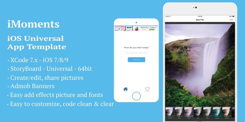 iMoments - iOS  App Template