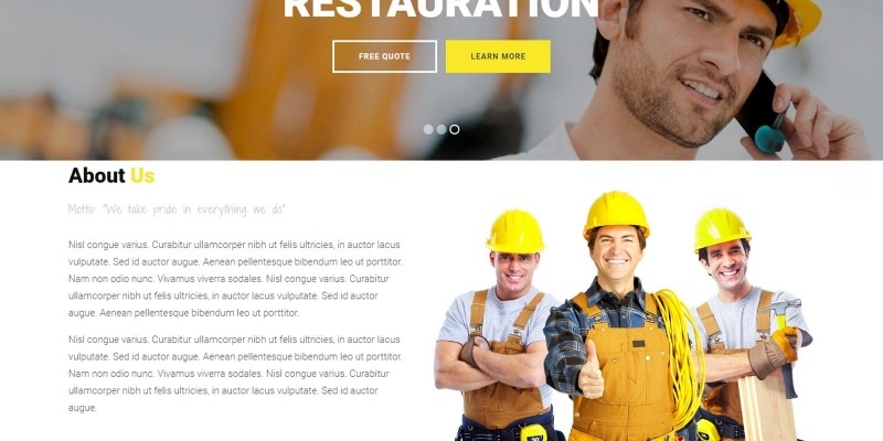 Bizconstruct - HTML Bootstrap Template