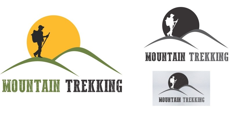 Mountain Trekking - Logo Template