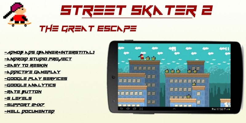 Street Skater 2 - Android Game Source Code