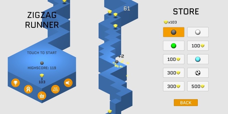 ZigZag Runner - Unity Game Source Code