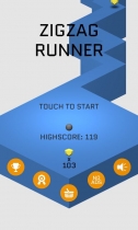 ZigZag Runner - Unity Game Source Code Screenshot 1