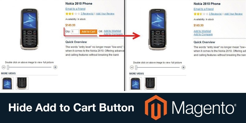 Hide Add To Cart button - Magento Extension